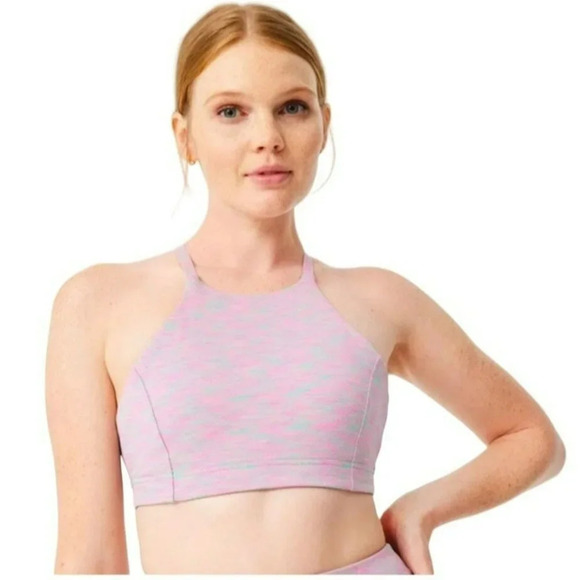 Outdoor Voices Freeform Sports Bra Strappy Bra in Watermelon Sugar Small NEW - Picture 1 of 6